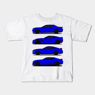 AMERICAN MUSCLE DARK-BLUE Kids T-Shirt